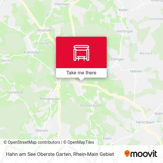 Карта Hahn am See Oberste Garten