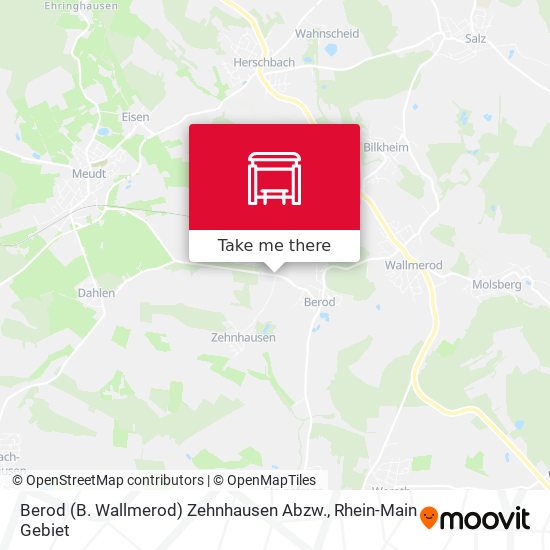 Berod (B. Wallmerod) Zehnhausen Abzw. map