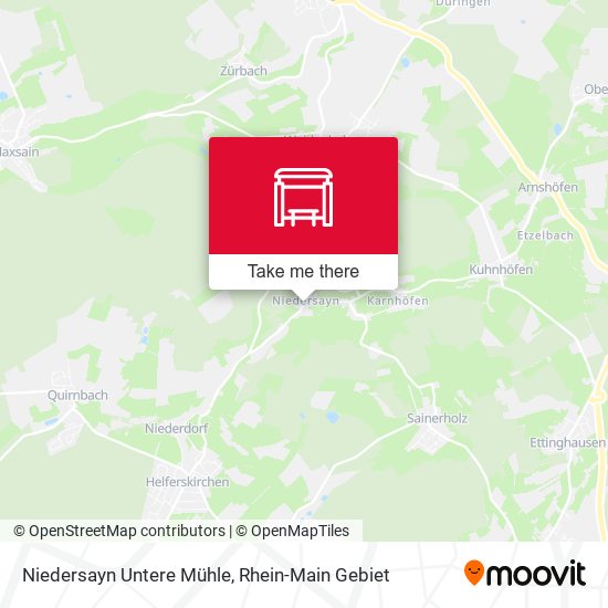 Niedersayn Untere Mühle map