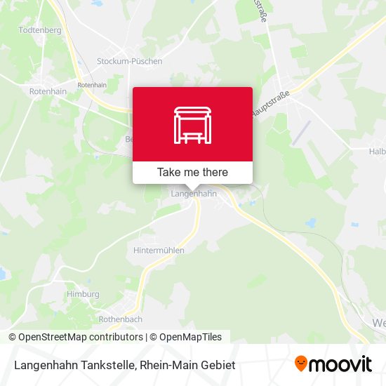 Карта Langenhahn Tankstelle