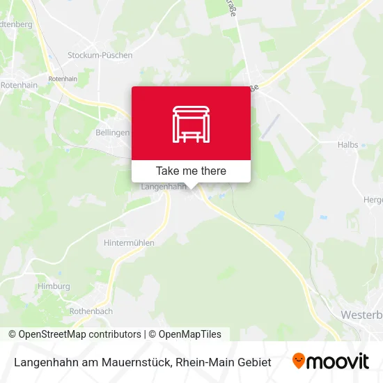 Карта Langenhahn am Mauernstück