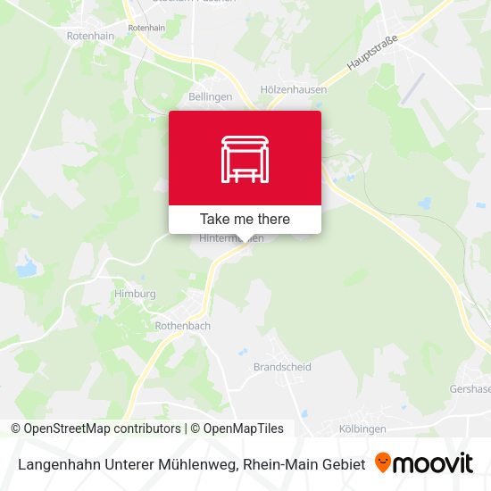 Карта Langenhahn Unterer Mühlenweg