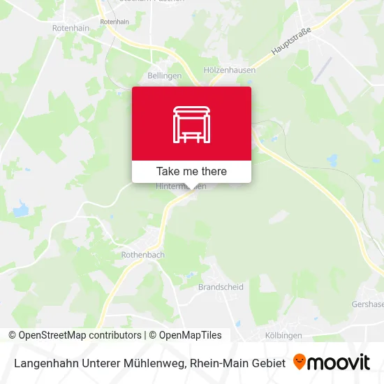 Langenhahn Unterer Mühlenweg map
