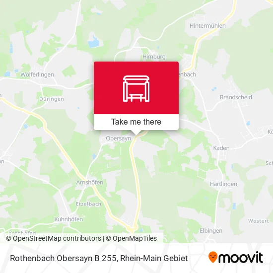 Карта Rothenbach Obersayn B 255