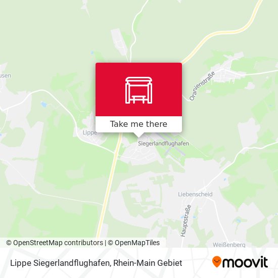 Lippe Siegerlandflughafen map