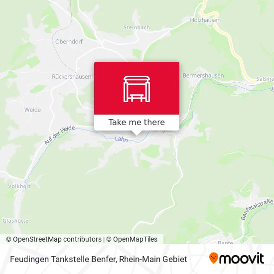 Карта Feudingen Tankstelle Benfer
