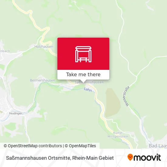 Карта Saßmannshausen Ortsmitte