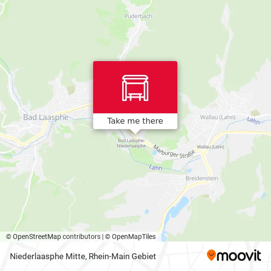 Карта Niederlaasphe Mitte