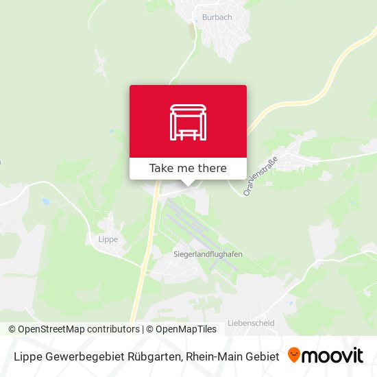 Lippe Gewerbegebiet Rübgarten map
