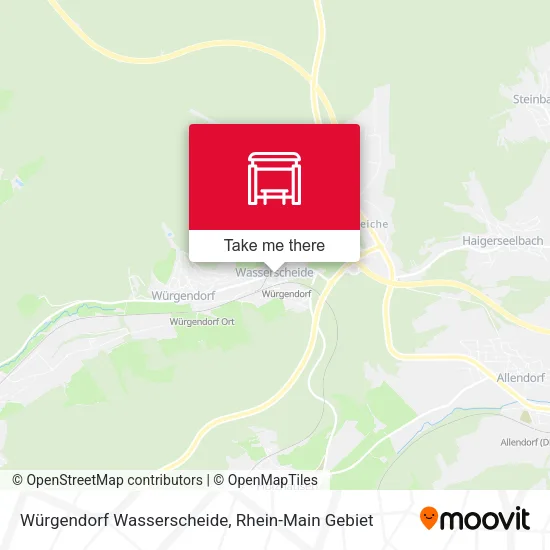 Карта Würgendorf Wasserscheide