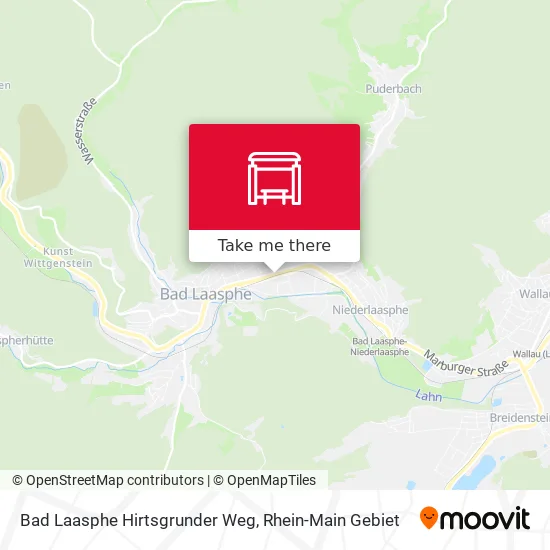 Карта Bad Laasphe Hirtsgrunder Weg
