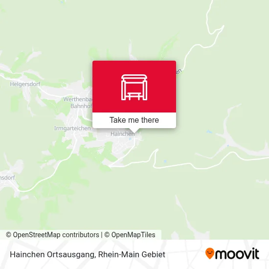 Hainchen Ortsausgang map