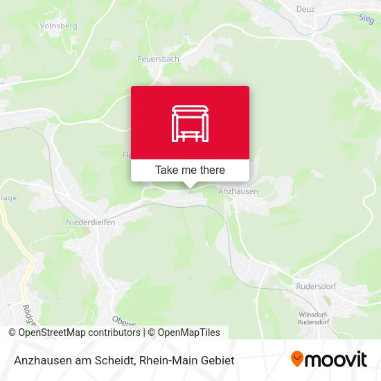 Карта Anzhausen am Scheidt