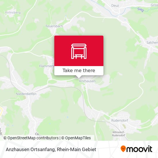 Anzhausen Ortsanfang map