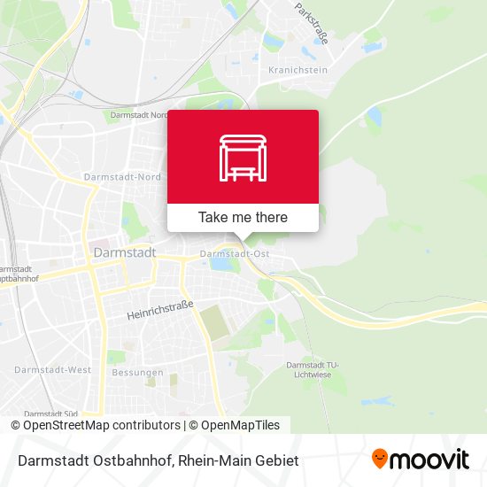 Darmstadt Ostbahnhof map