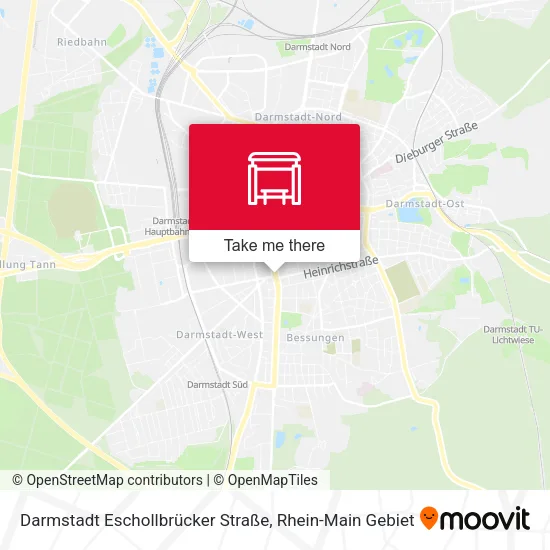 Карта Darmstadt Eschollbrücker Straße