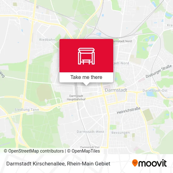 Карта Darmstadt Kirschenallee