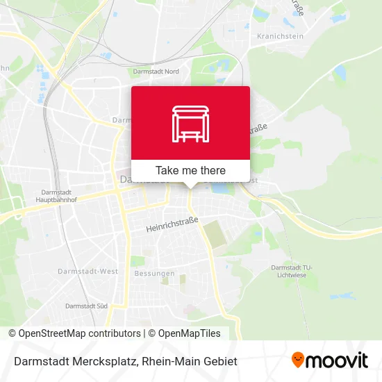 Карта Darmstadt Mercksplatz