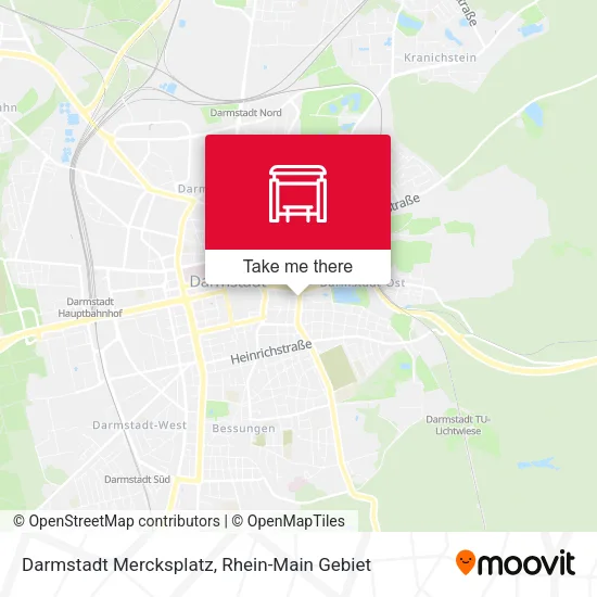 Карта Darmstadt Mercksplatz