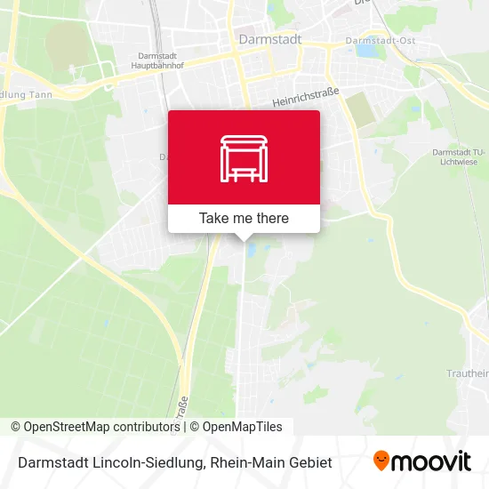 Карта Darmstadt Lincoln-Siedlung