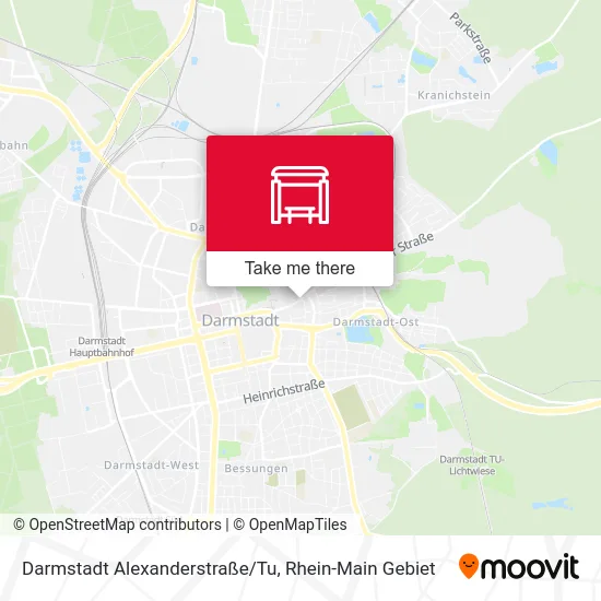 Карта Darmstadt Alexanderstraße/Tu
