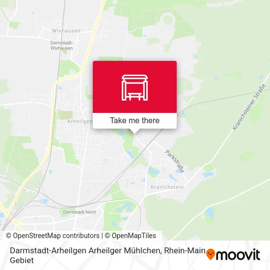 Карта Darmstadt-Arheilgen Arheilger Mühlchen