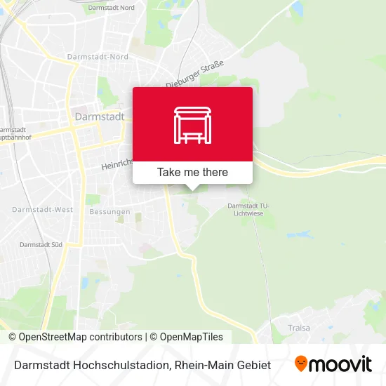 Карта Darmstadt Hochschulstadion
