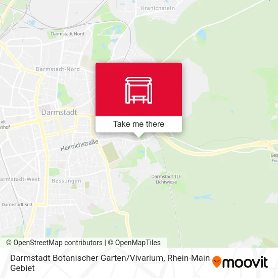 Карта Darmstadt Botanischer Garten / Vivarium