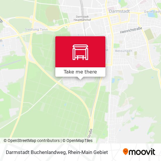 Darmstadt Buchenlandweg map