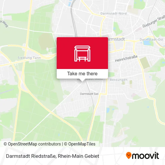 Карта Darmstadt Riedstraße