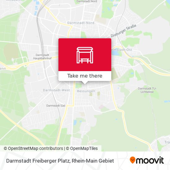 Карта Darmstadt Freiberger Platz