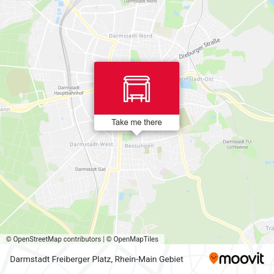 Карта Darmstadt Freiberger Platz