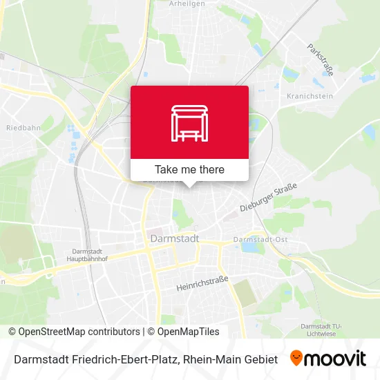 Карта Darmstadt Friedrich-Ebert-Platz