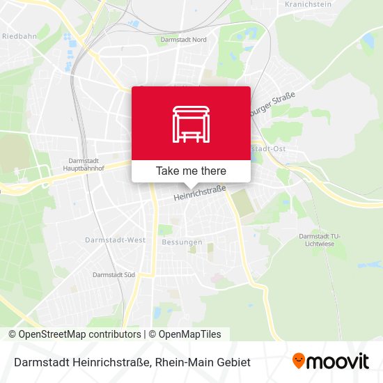 Darmstadt Heinrichstraße map