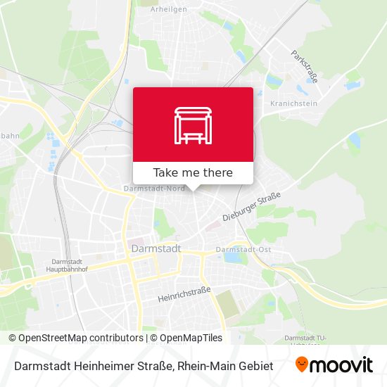 Darmstadt Heinheimer Straße map
