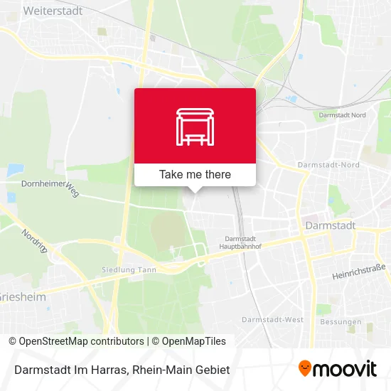 Карта Darmstadt Im Harras