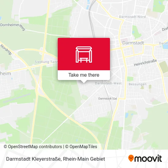 Карта Darmstadt Kleyerstraße