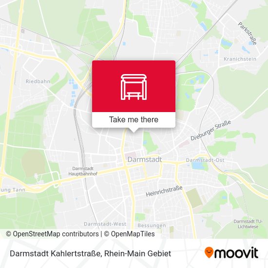 Darmstadt Kahlertstraße map