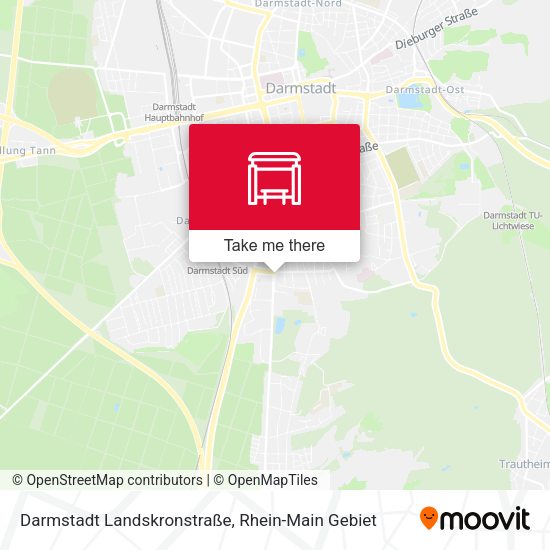 Darmstadt Landskronstraße map