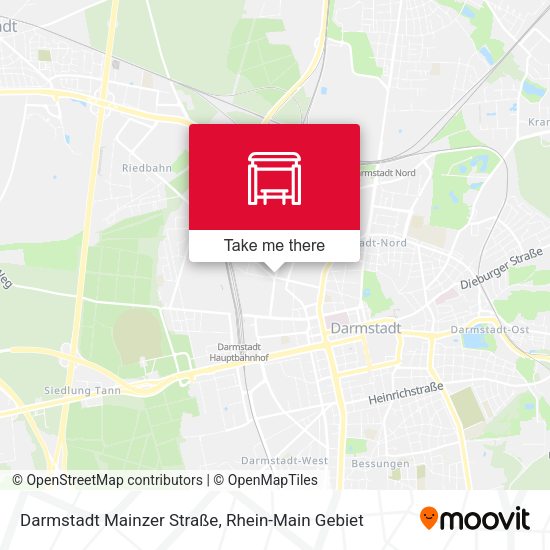 Darmstadt Mainzer Straße map