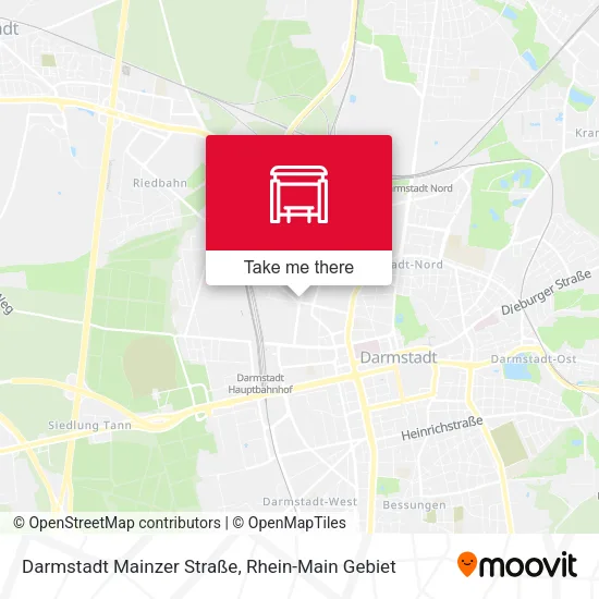 Карта Darmstadt Mainzer Straße