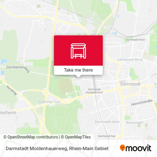 Darmstadt Moldenhauerweg map