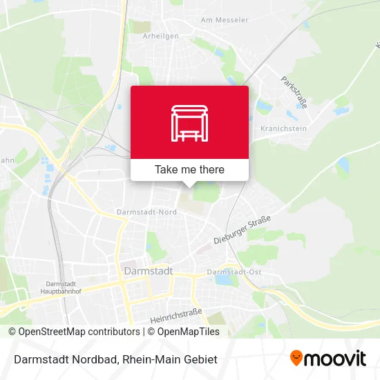 Карта Darmstadt Nordbad