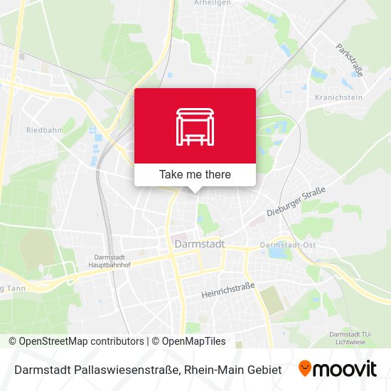 Darmstadt Pallaswiesenstraße map