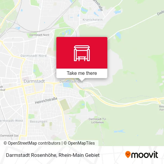Карта Darmstadt Rosenhöhe