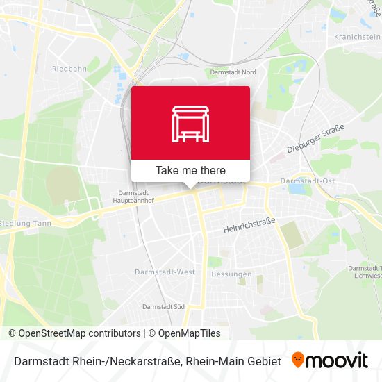 Darmstadt Rhein-/Neckarstraße map