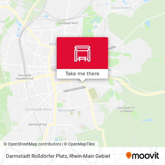 Карта Darmstadt Roßdörfer Platz