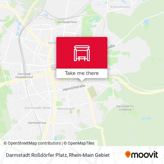 Darmstadt Roßdörfer Platz map