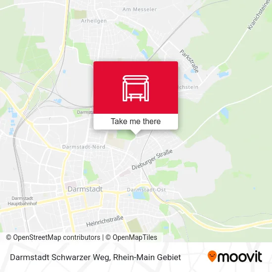 Карта Darmstadt Schwarzer Weg