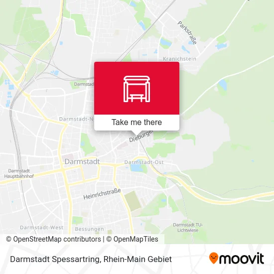 Карта Darmstadt Spessartring